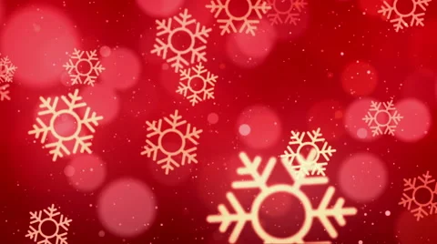 Red Christmas Snowflakes Backgrounds Stock Footage 44448919