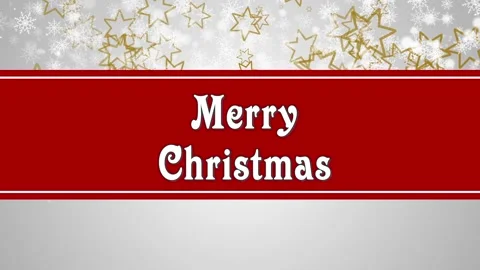 Red Christmas snowing background Stock Footage 98145447