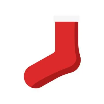 Red Christmas Sock 스톡 일러스트