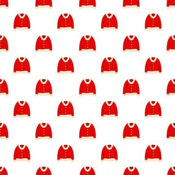 Red christmas sweater background repeating pattern for holidays Stock Illustration