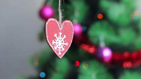 Red Christmas tree decor 動画素材 70565741