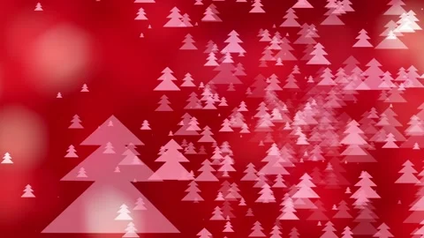 Red Christmas tree light animation against blurred background. Stock Footage 108728071