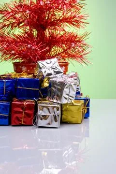 Red Christmas Tree 写真素材