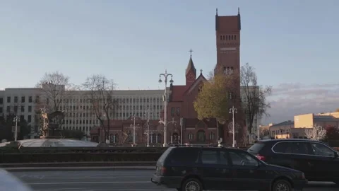 Red church10 Stock Footage 164335145