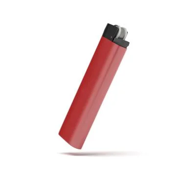 Red  cigarette lighter Illustrazione stock