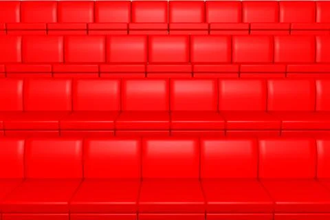 Red cinema seats Stock Illustration