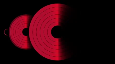 Red circle animation Stock Footage 303946325