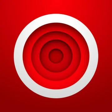 Red circle background with layer Stock Illustration