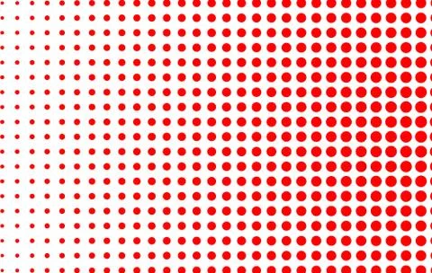 Red circle consisting of small circles. Stock Illustration