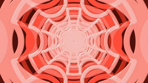 Red Circle Cutout Tunnel Stock Footage 100191158