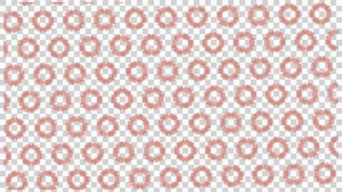 Red Circle Decorative Pattern on White Stock Illustration