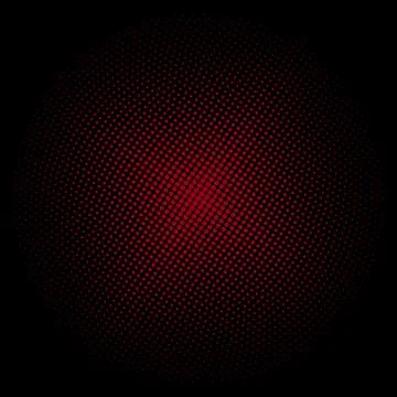 Red Circle of Dots on a Black Background Stock Illustration