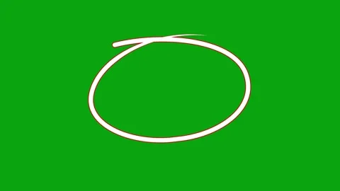 Red circle drawn, red marker pen style Animated. Video stock 336857831