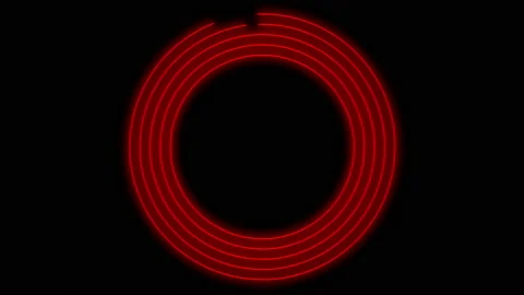 Red Circle Stock Footage 139848772