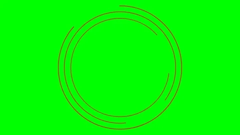 Red circle frame green Stock Footage 243636697