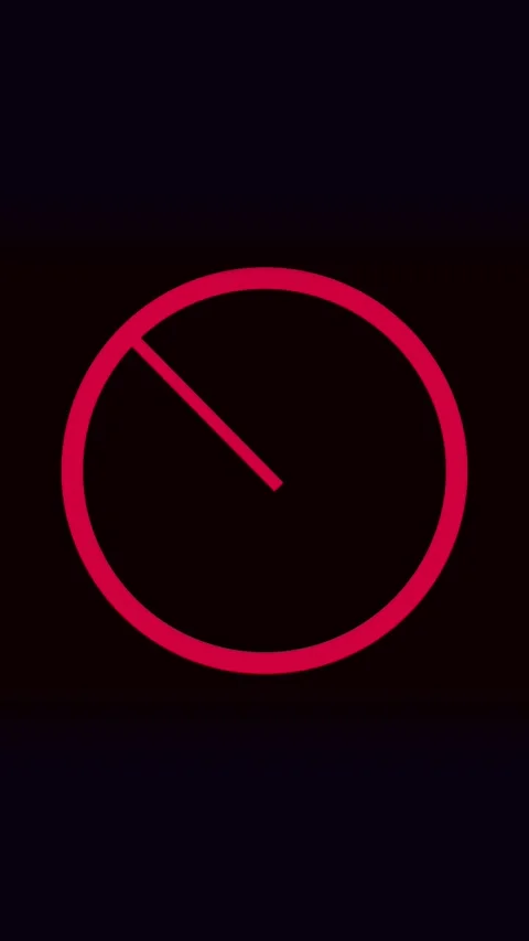 Red circle line no entry animation for m... | Stock Video | Pond5