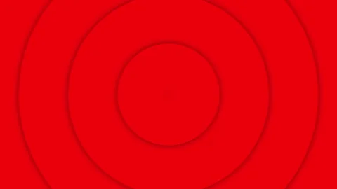 Red circle paper art wave motion looping. Stock-Footage 154422444