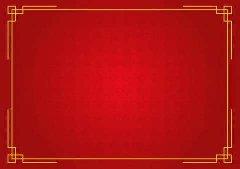 Red circle pattern chinese abstract background Illustrazione stock