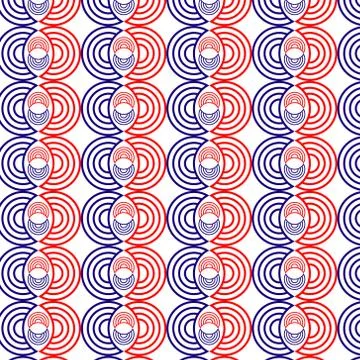 Red Circle Pattern Design Template Stock Illustration