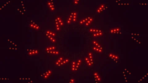 Red circle pattern spiraling circles in space Vídeos de archivo 282372514
