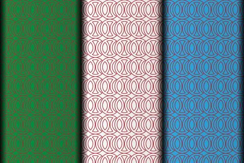 Red circle presentation vector pattern design. Stock Illustration