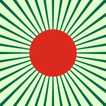 Red circle radial sunburst vector イラスト素材