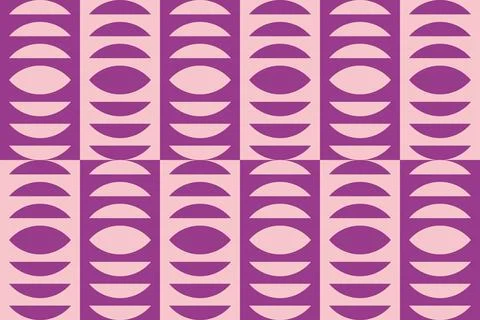 Red Circle Shapes Geometric Pattern Background Illustrazione stock