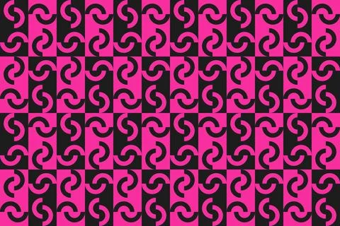 Red Circle Shapes Geometric Pattern Background 库存插图