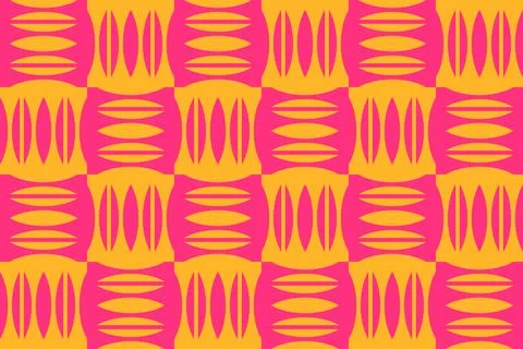 Red Circle Shapes Geometric Pattern Background Illustrazione stock