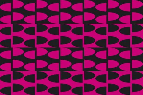 Red Circle Shapes Geometric Pattern Background イラスト素材