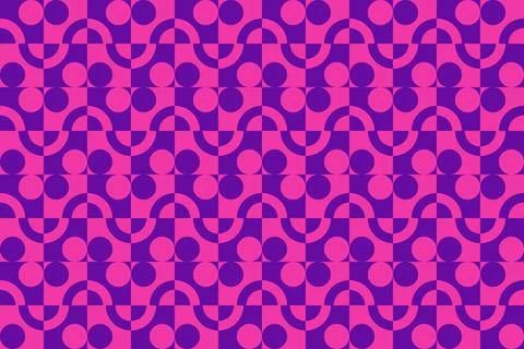 Red Circle Shapes Geometric Pattern Background 스톡 일러스트