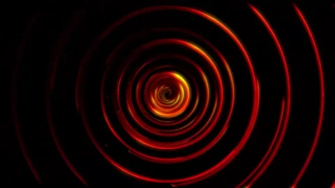 Red circle tunnel fast motion background Stock-Footage 252556804