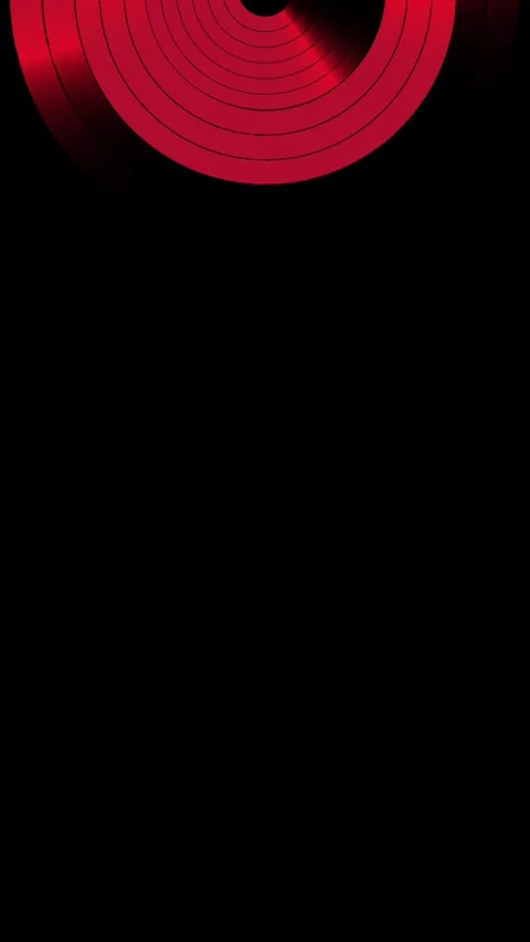 Red circle vertical Stock Footage 304014007