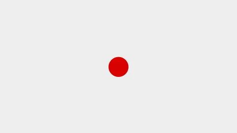Red circle on white background minimal design Stock Illustration