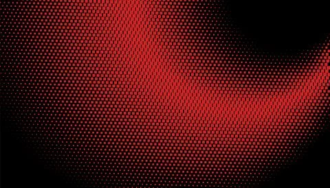 Red circles, dots on black background, halftone. Disco. Minimalism, vector... Stock Illustration