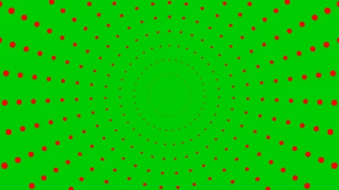Red circles dots green Video stock 221700428