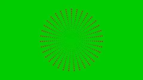 Red circles dots green Stock Footage 225635008