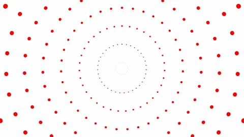 Red circles dots white Stock Footage 225646376