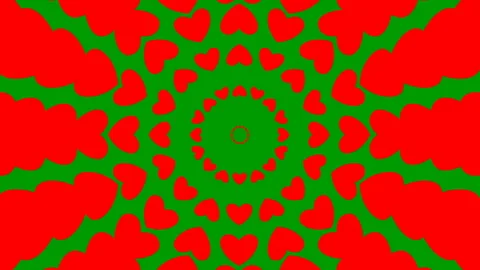 Red circles heart green Stock Footage 228087280