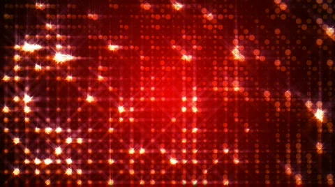 Red Circles Pulsing With Sparkles Stock Footage 863076
