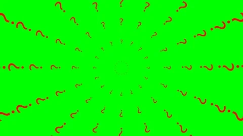 Red circles question mark green Video stock 241321642