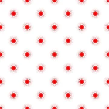 Red circles representing pain, inflammation, or target spots pattern Stockillustratie