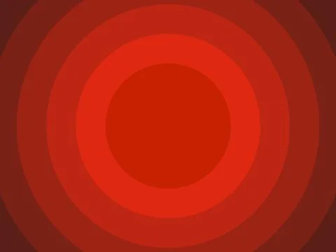 Red circles vector background geometric overlap layer for background design Illustrazione stock