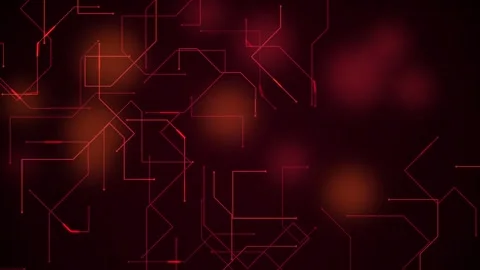 Red circuit board traces pulsing seamless loop motion background Stock Footage 344926339