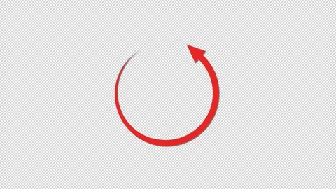 Red circular arrow appears Stock Footage 238809066