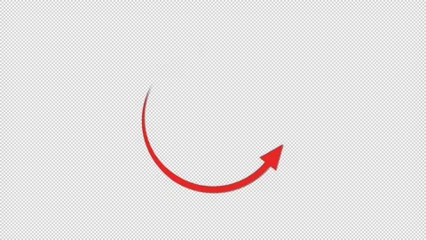 The red circular arrow appears slowly Stock Footage 238812466