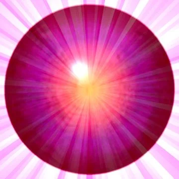 Red circular corrugated background Stock Illustration