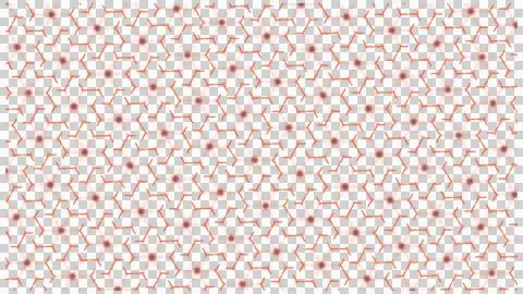 Red Circular Dot Pattern on White Minimal Background 库存插图