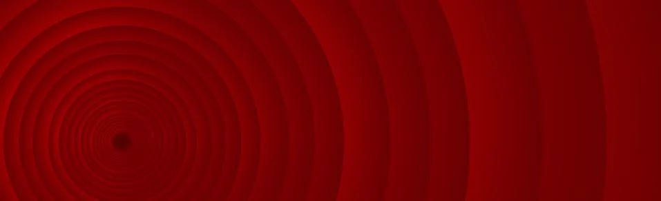 Red circular lines, abstract gradient background - Vector Ilustração Stock