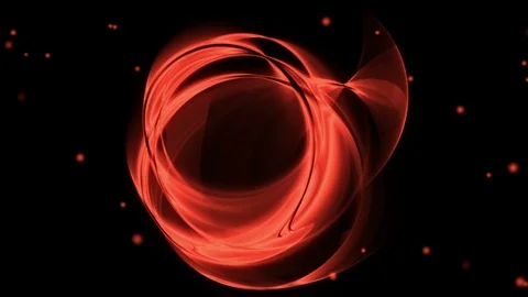 Red Circular Motion with twinkling lights Stock-Footage 89411637